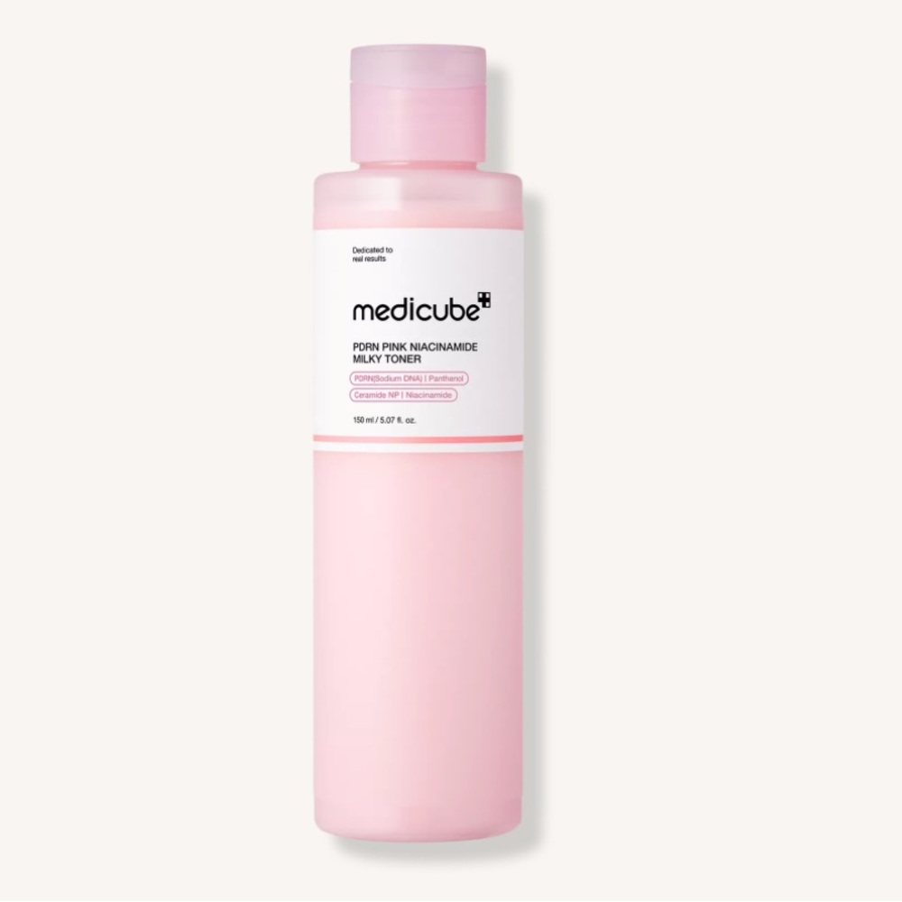NIB MEDICUBE PDRN Pink Niacinamide Milky Toner Glass Skin